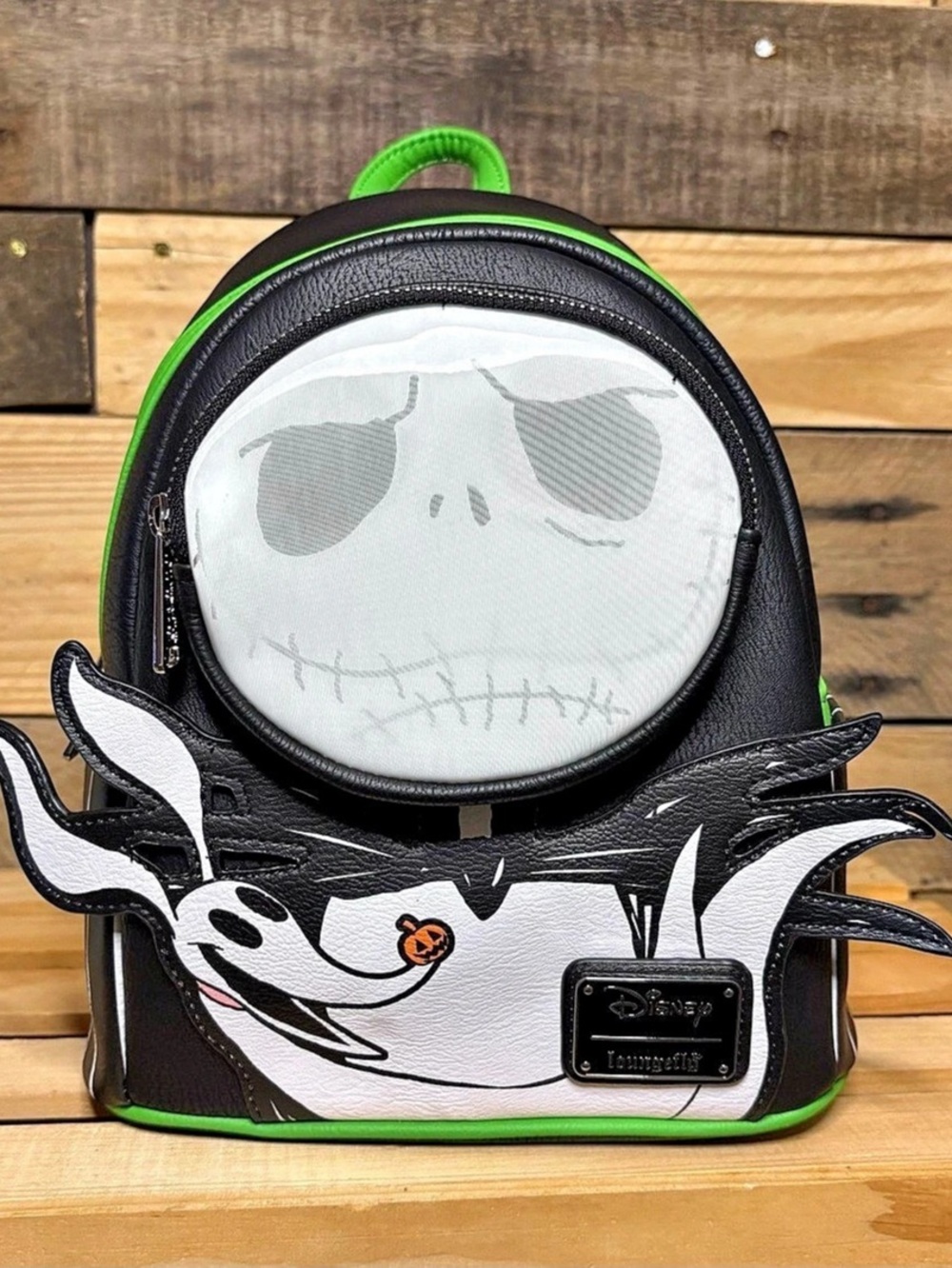 Loungefly Nightmare Before Christmas Lenticular Jack Skellington Face & Zero